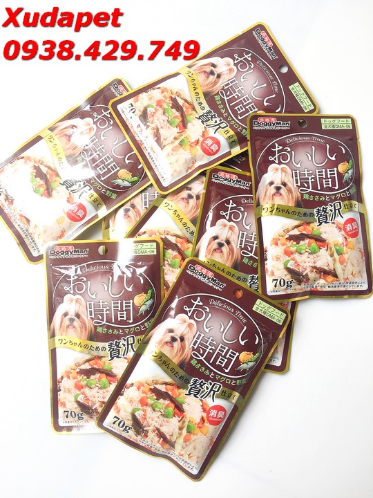 Súp Thưởng Cho Chó Từ Nhật Bản Cá Ngừ, Cá Thu Và Rau Củ