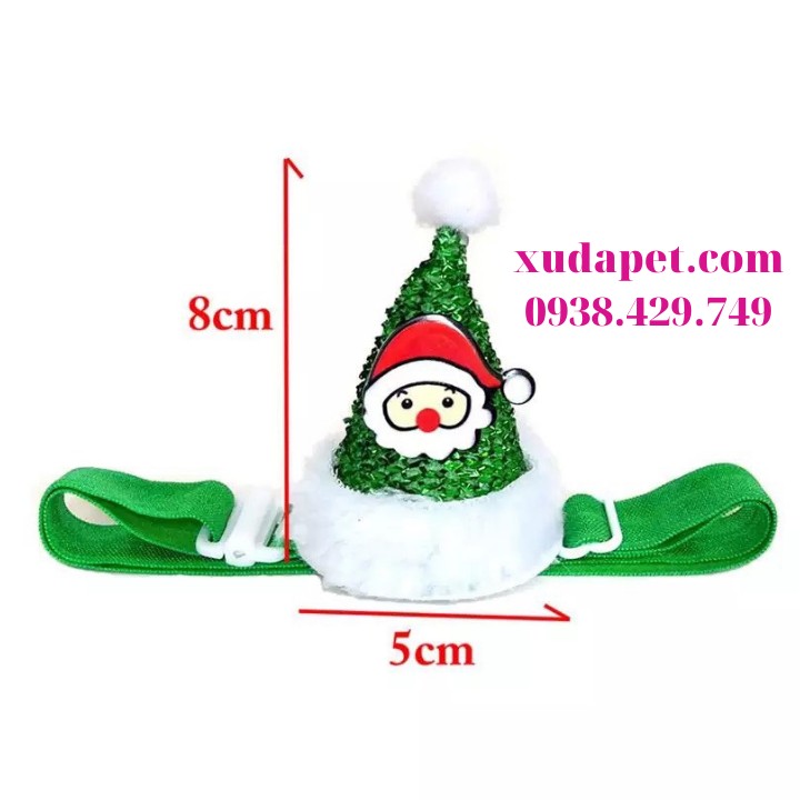 Nón chóp Noel đáng yêu cho chó mèo Xudapet