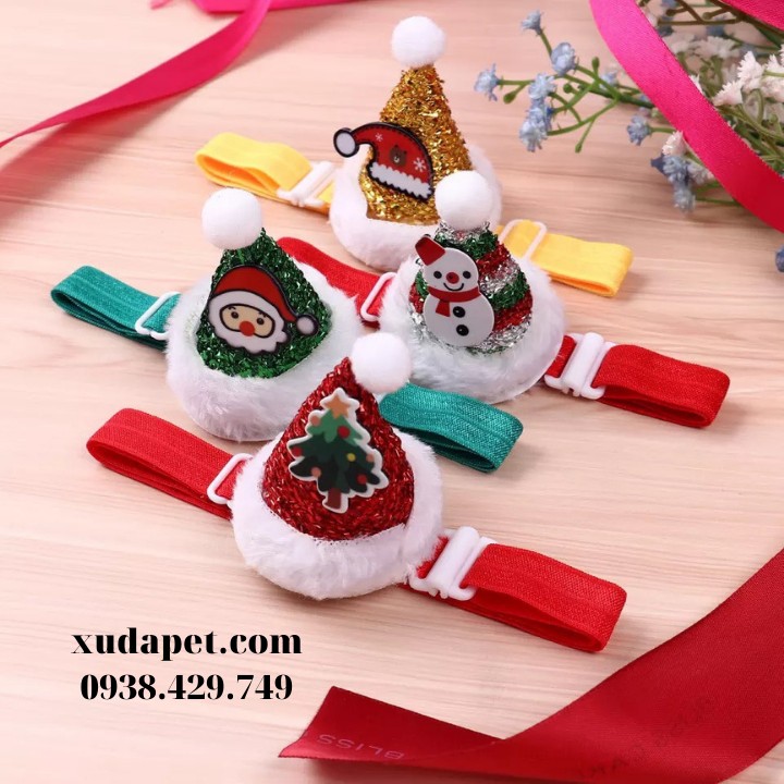 Nón chóp Noel đáng yêu cho chó mèo Xudapet