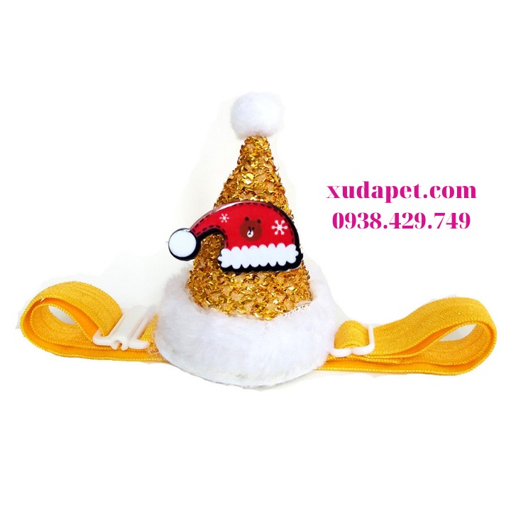 Nón chóp Noel đáng yêu cho chó mèo Xudapet