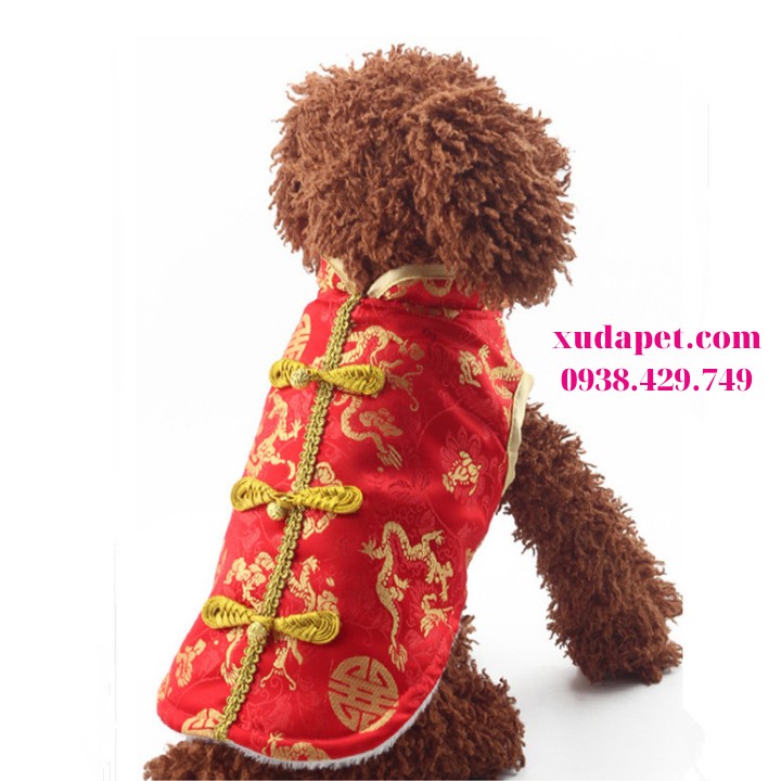 ÁO TẾT CHO CHÓ MÈO KIỂU TRUNG HOA Xudapet
