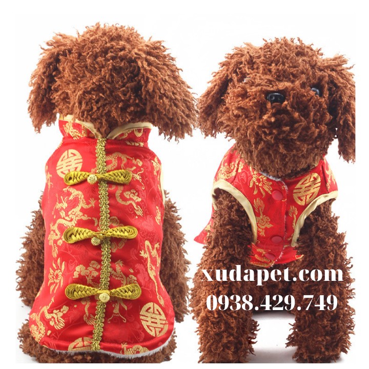 ÁO TẾT CHO CHÓ MÈO KIỂU TRUNG HOA Xudapet