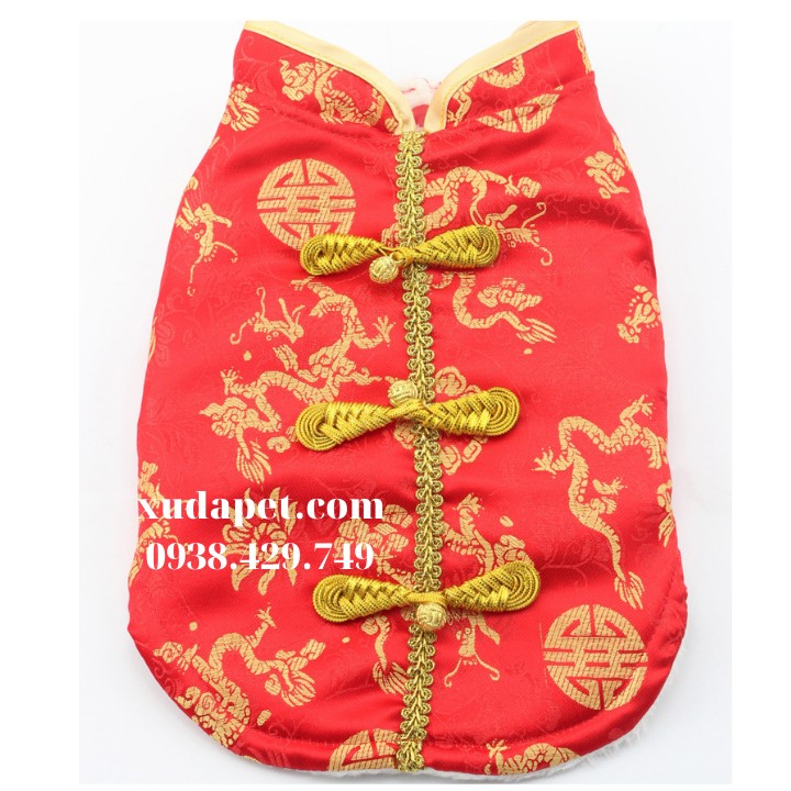 ÁO TẾT CHO CHÓ MÈO KIỂU TRUNG HOA Xudapet