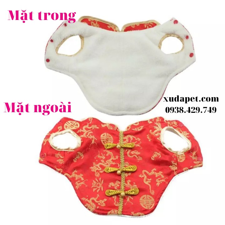 ÁO TẾT CHO CHÓ MÈO KIỂU TRUNG HOA Xudapet