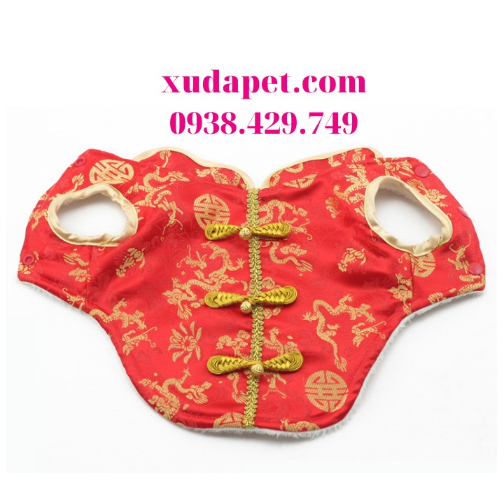 ÁO TẾT CHO CHÓ MÈO KIỂU TRUNG HOA Xudapet