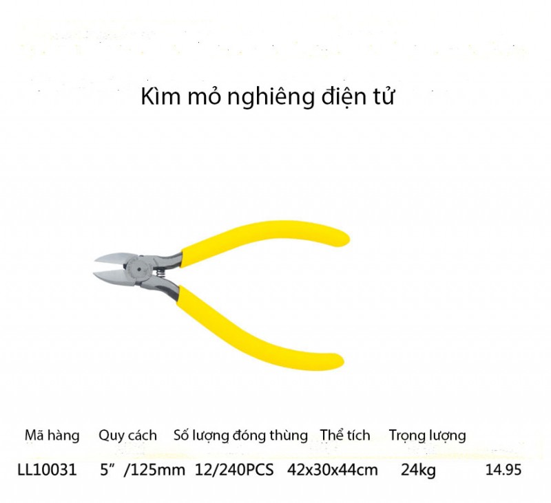 Kìm mỏ nghiêng điện tử Lanlong - mã LL10031