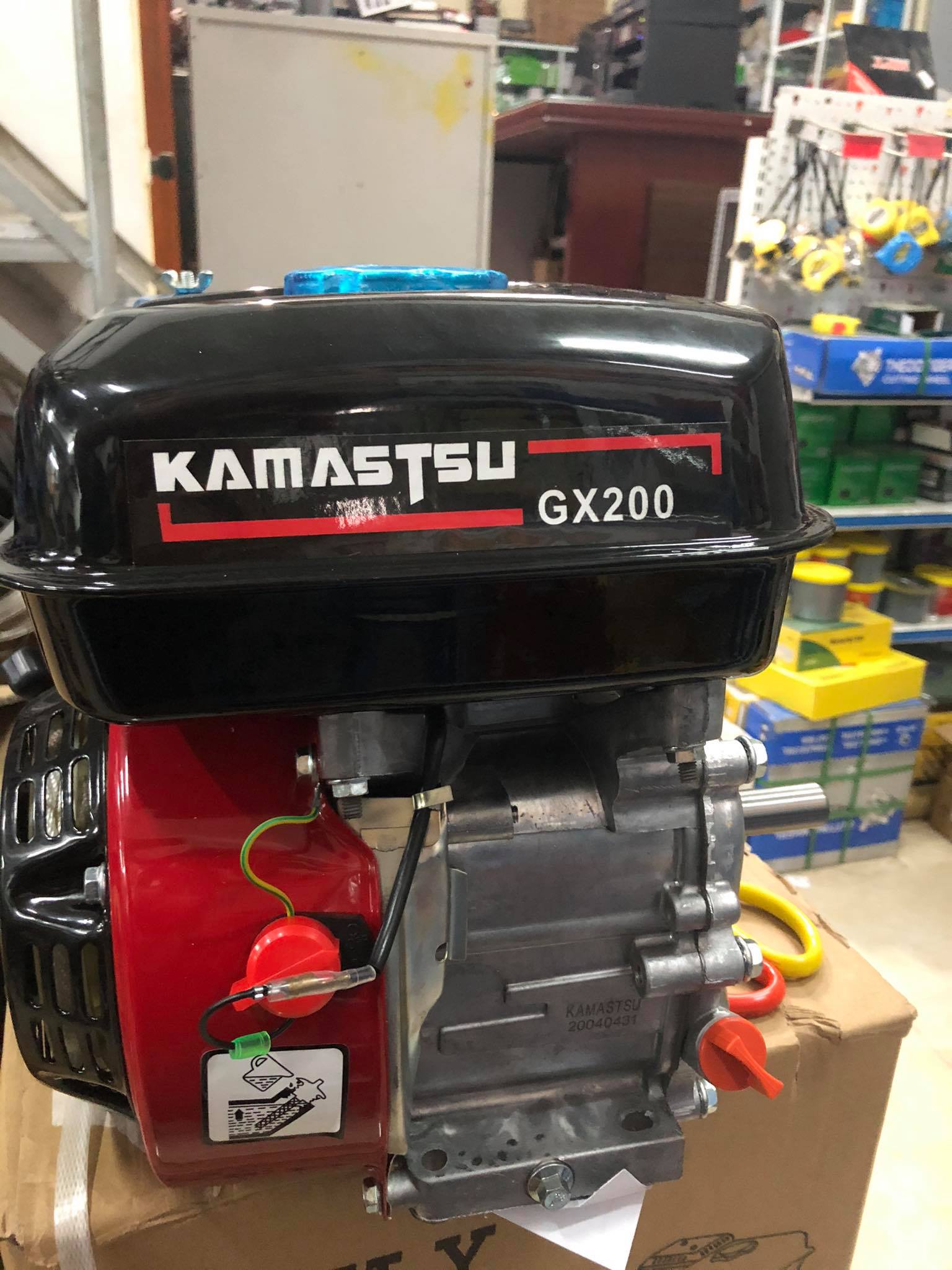 Đầu nổ 6.5HP, Động cơ xăng 6.5HP, thương hiệu đến từ Nhật Bản Kamastsu GX200