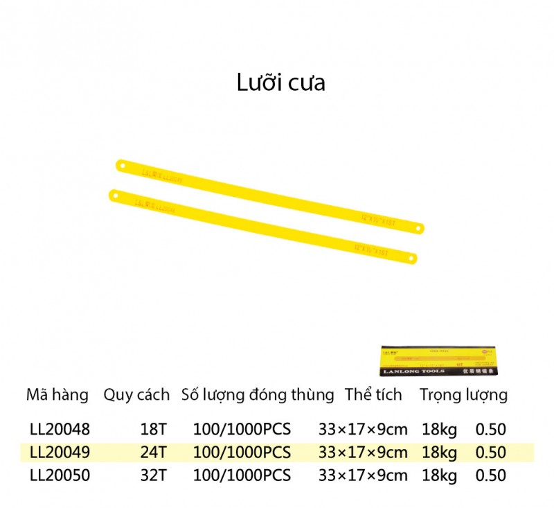 Lưỡi cưa Lanlong - mã LL20048