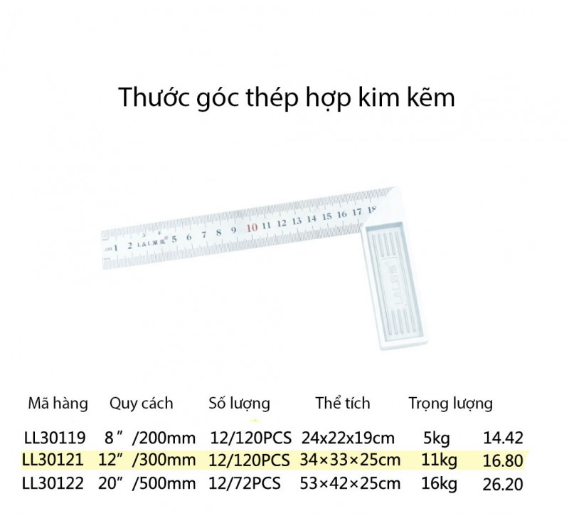 Thước góc Lanlong - mã LL30119