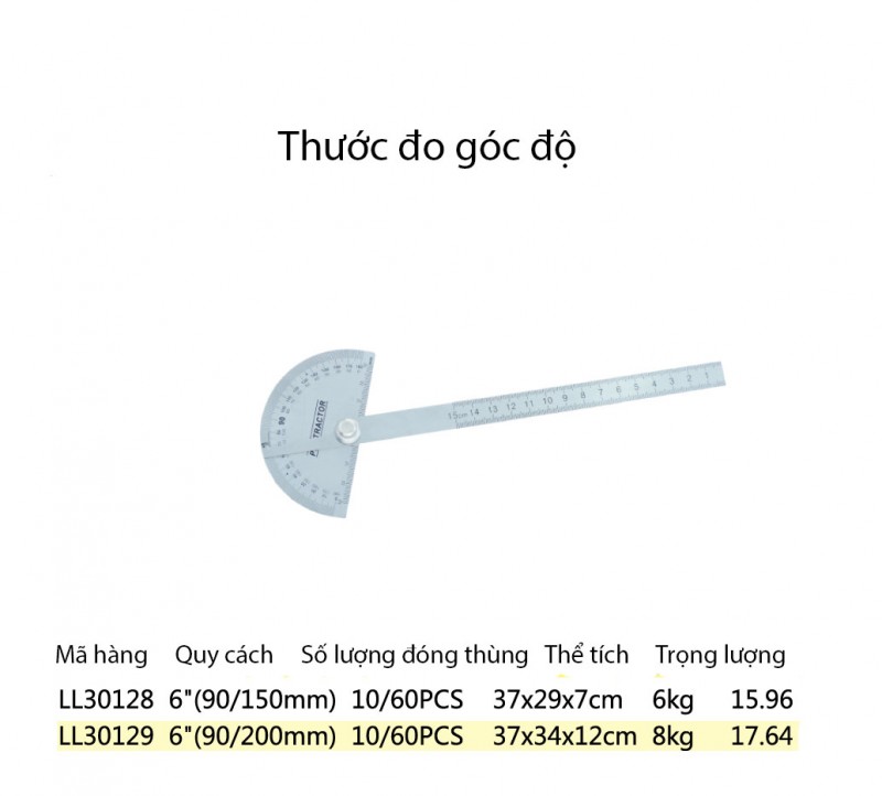 Thước đo góc Lanlong - mã LL30128