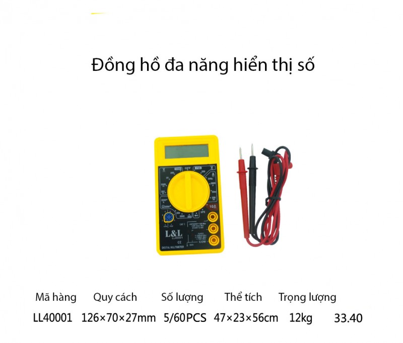 Đồng hồ vạn năng Lanlong - mã LL40001