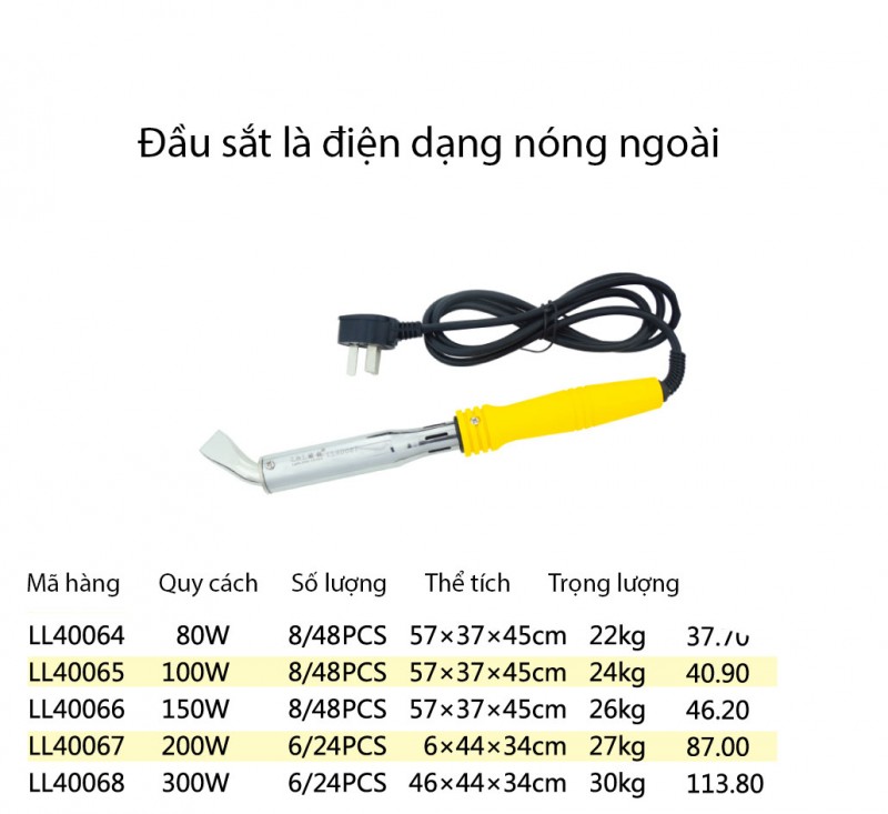 đầu sắt nhiệt Lanlong - mã LL40064
