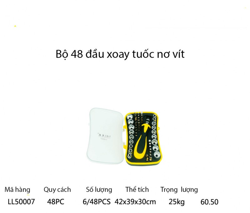 Bộ tua vít 48 chi tiết Lanlong - mã LL50007