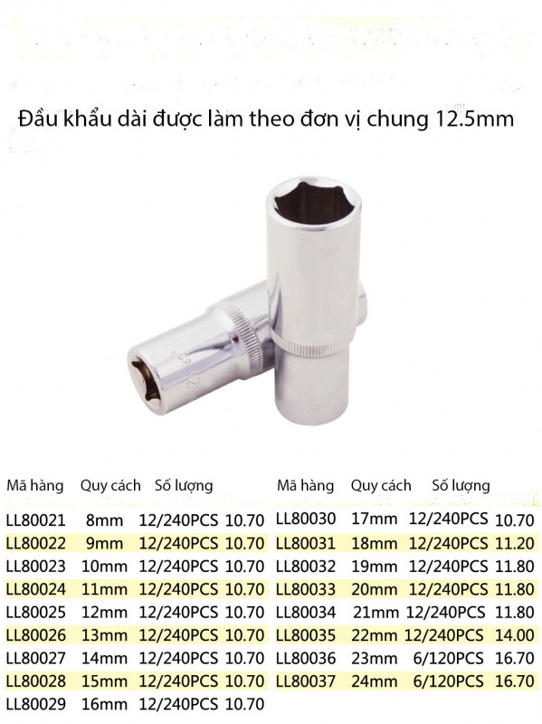 Đầu khẩu dài Lanlong - mã LL80021