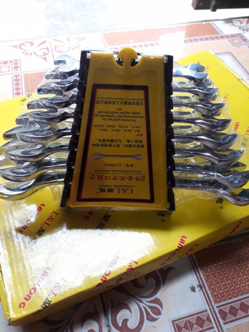 Bộ cờ lê vặn mở khung kẹp bằng nhựa 8 chi tiết Lan Long - mã LL70410