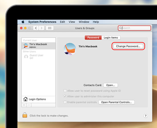 Cách đổi mật khẩu trên MacBook với Recovery Key