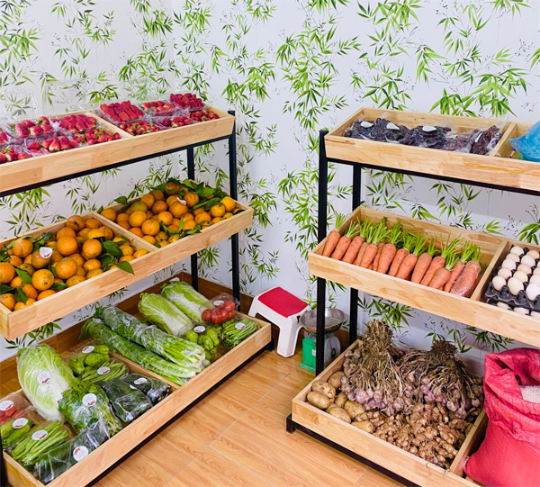 kệ rau củ quả 3 tầng