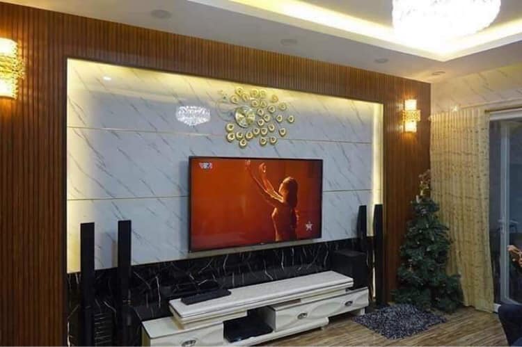 ốp tường nhựa nano vách TV