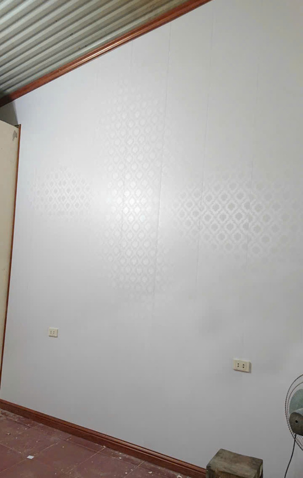 ốp tường nhựa nano vân vải