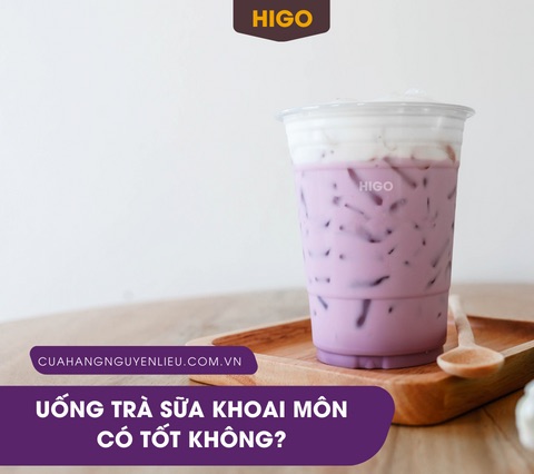 bột khoai môn pha trà sữa có tốt không