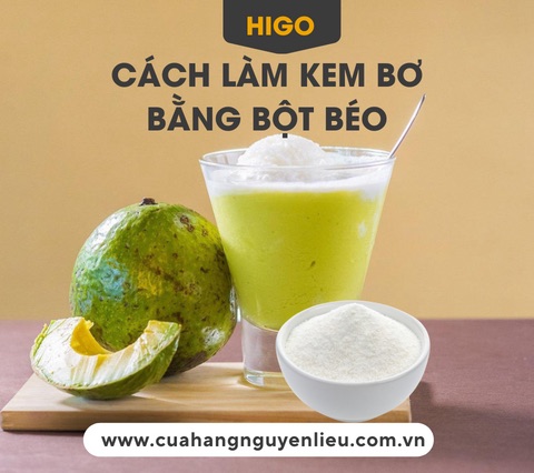 Cách làm kem bơ bằng bột béo thơm tại nhà công thức chuẩn không đá dăm