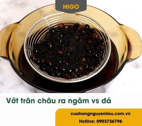 cách làm trân châu đen bằng bột năng và milo