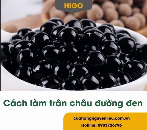 cách làm trân châu đen bằng bột năng và milo