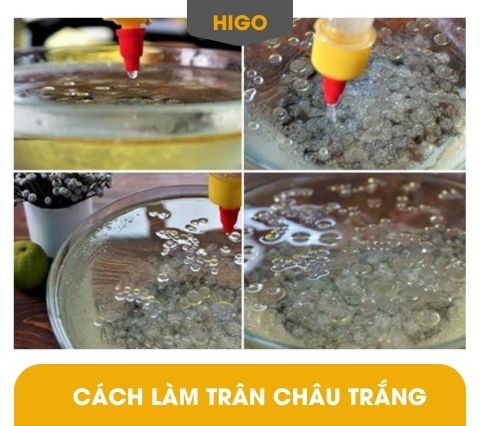 cách làm trân châu trắng thuỷ tinh