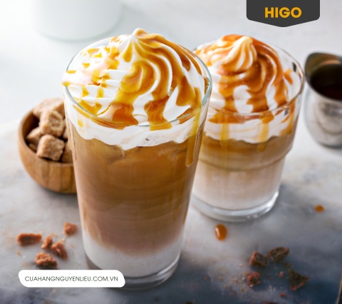 công thức pha chế cà phê caramel