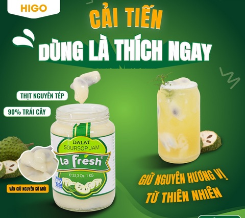 đặc điểm nổi bật của mứt sinh tố lafresh mãng cầu