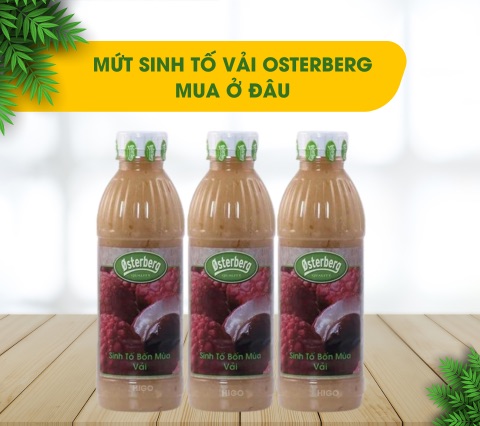 mua mứt sinh tố vải Osterberg chính hãng ở đâu