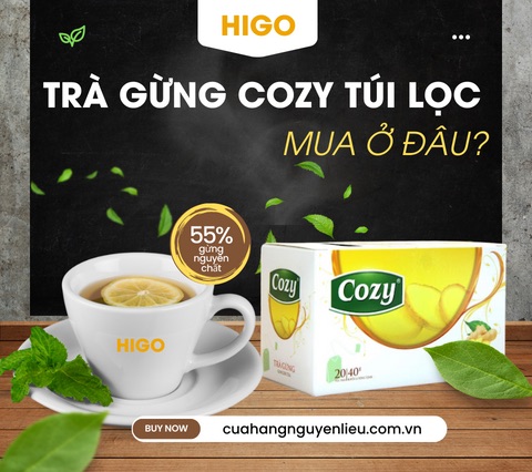 mua trà gừng cozy túi lọc ở đâu