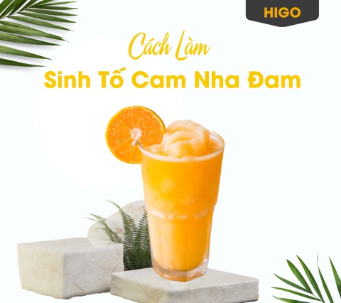 công thức pha chế sinh cam nha đam