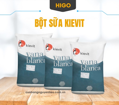 bột sữa kievit pha trà sữa