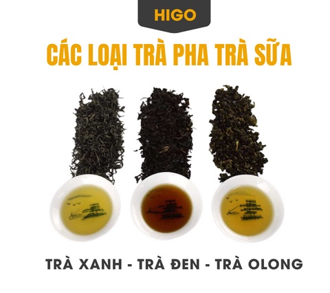 các loại trà pha trà sữa