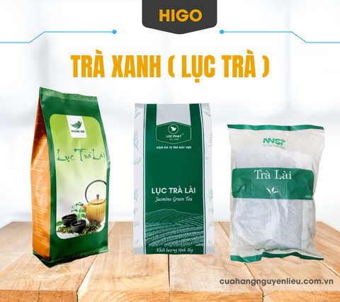 lục trà pha trà sữa