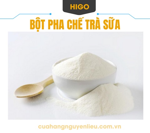 bột sữa pha trà sữa