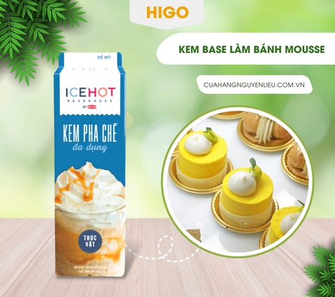 kem pha chế rich whip topping base