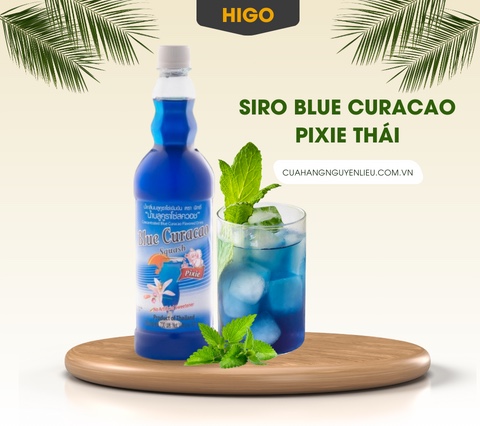 giới thiệu siro blue curacao pixie thái