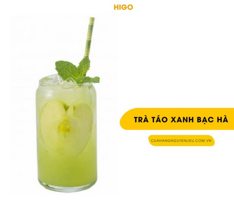 trà táo xanh bạc hà