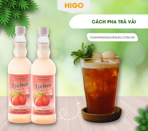 cách pha trà vải thái