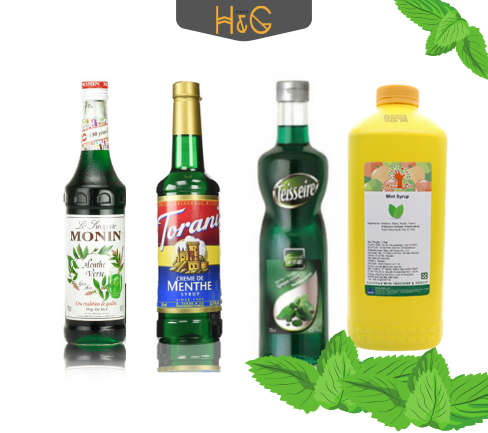 các thương hiệu sirup bạc hà trên thị trường