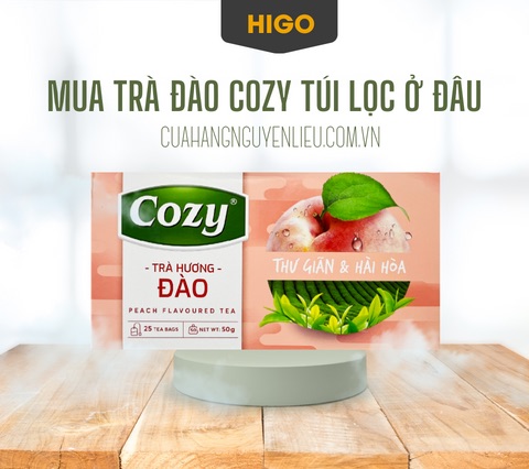 mua trà đào cozy túi lọc ở đâu