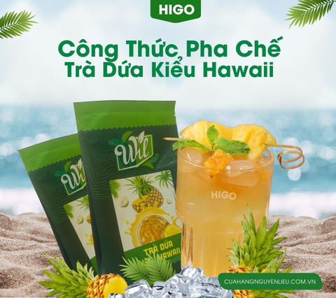 công thức pha chế trà dứa