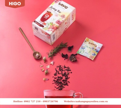 trà hibicus thảo mộc savo túi lọc