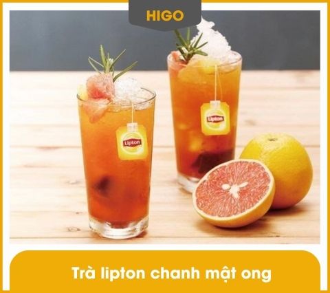 cách pha chế trà lipton chanh mật ong