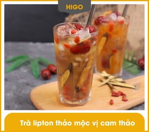 cách pha trà lipton vị thảo mộc