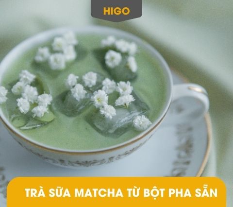 trà sữa matcha từ bột trà sữa pha sẵn