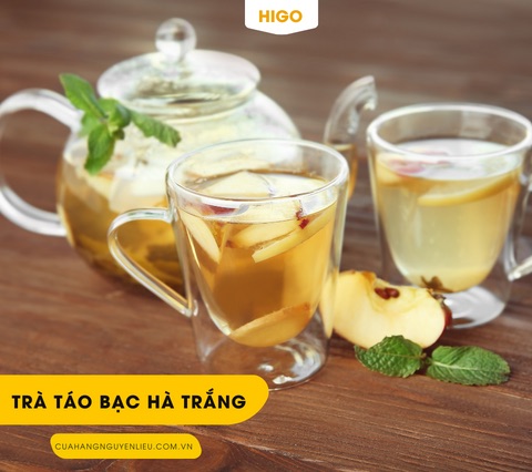 trà táo bạc hà trắng