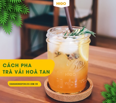 cách pha trà vải hoà tan